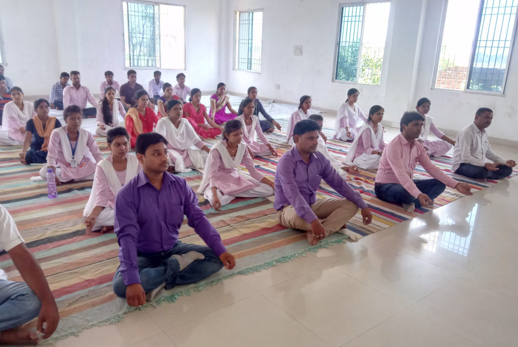 yoga day B.Ed. college