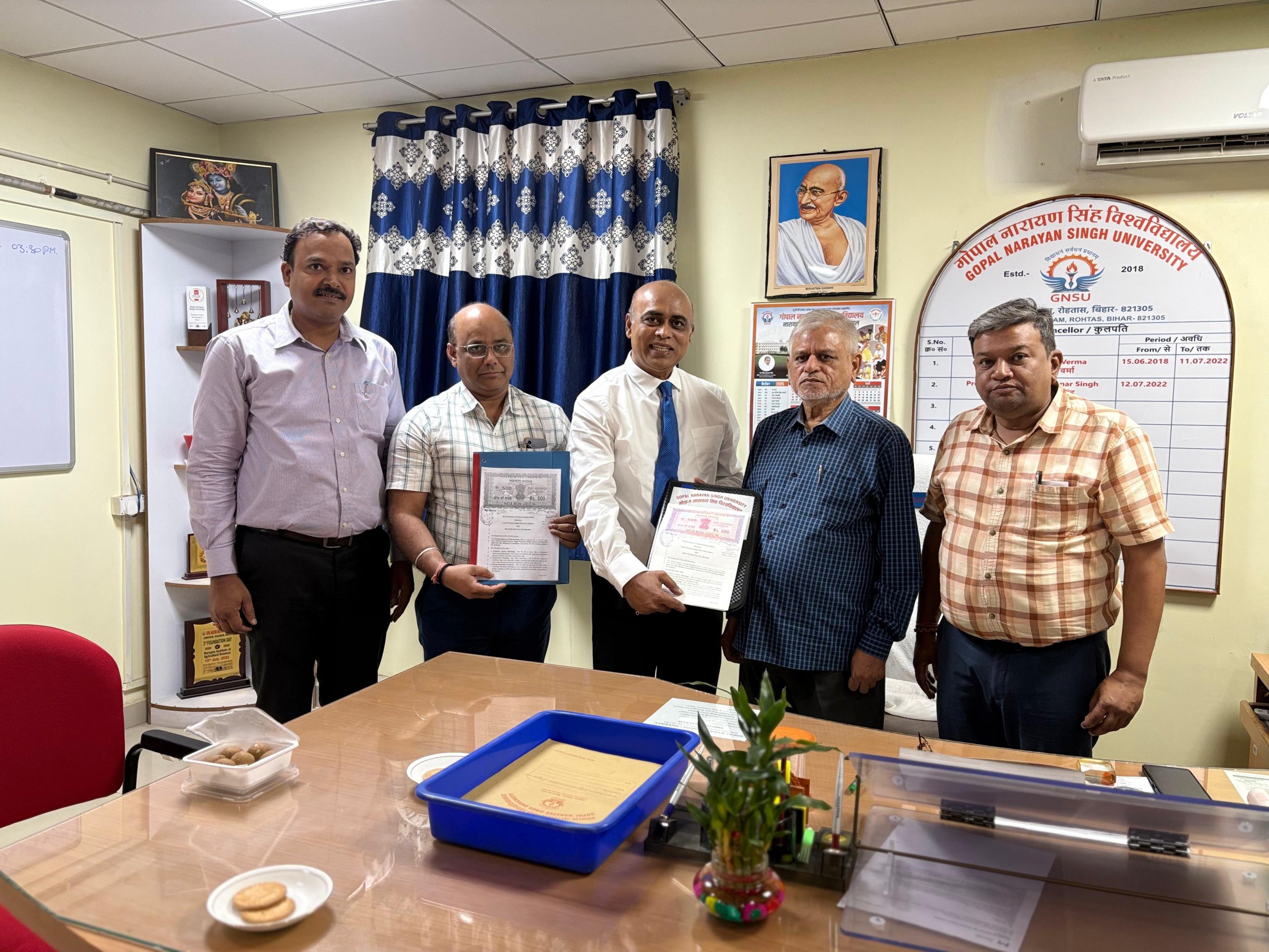 जीएनएसयू और मुद्रादि इंडिया प्रा. लि. के बीच यूएससीपीए कोर्स हेतु एमओयू पर हस्ताक्षर