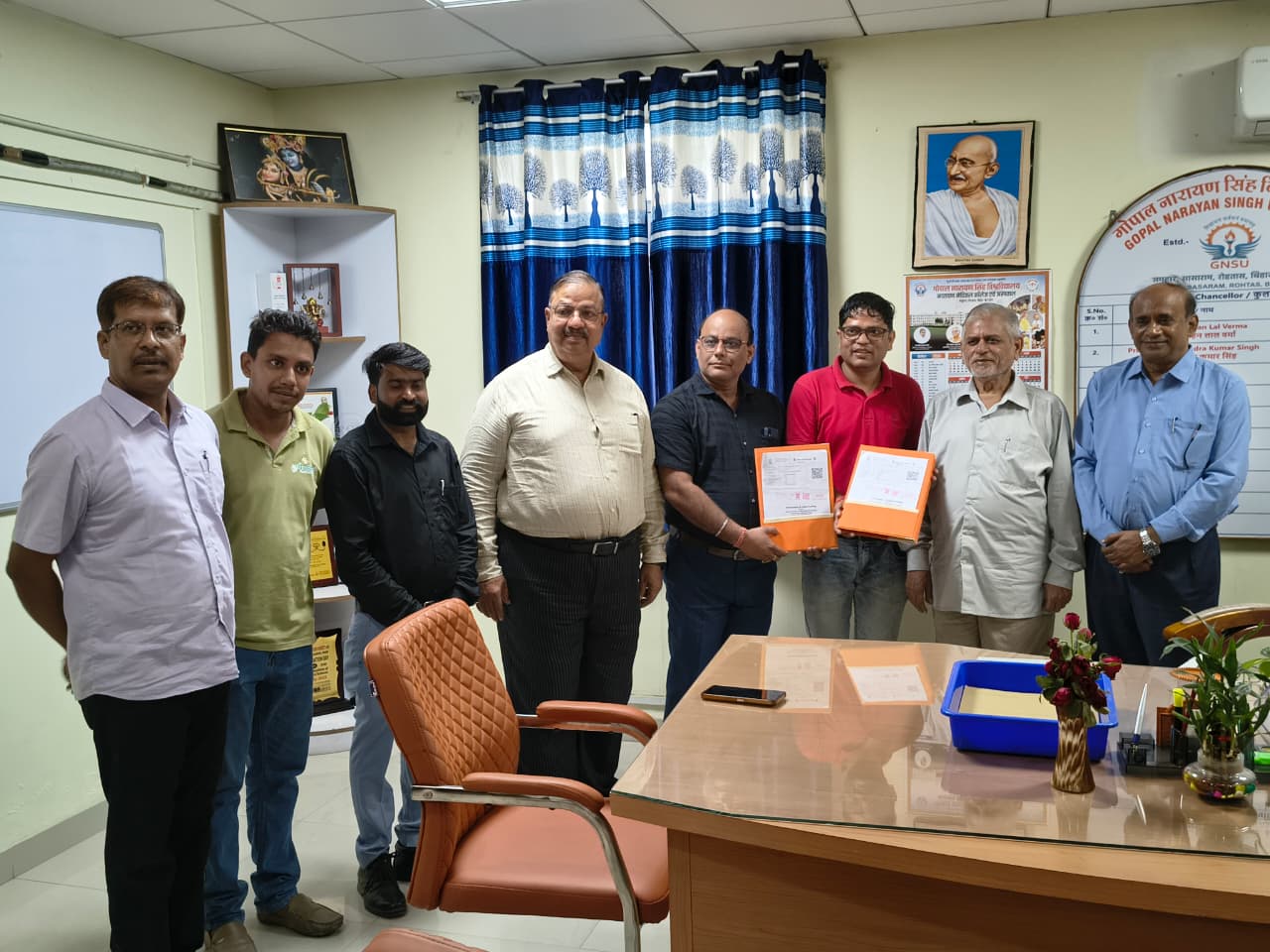 अनुसंधान को लेकर नारायण कृषि विज्ञान संस्थान ने प्राइवेट सेक्टर से किया समझौता