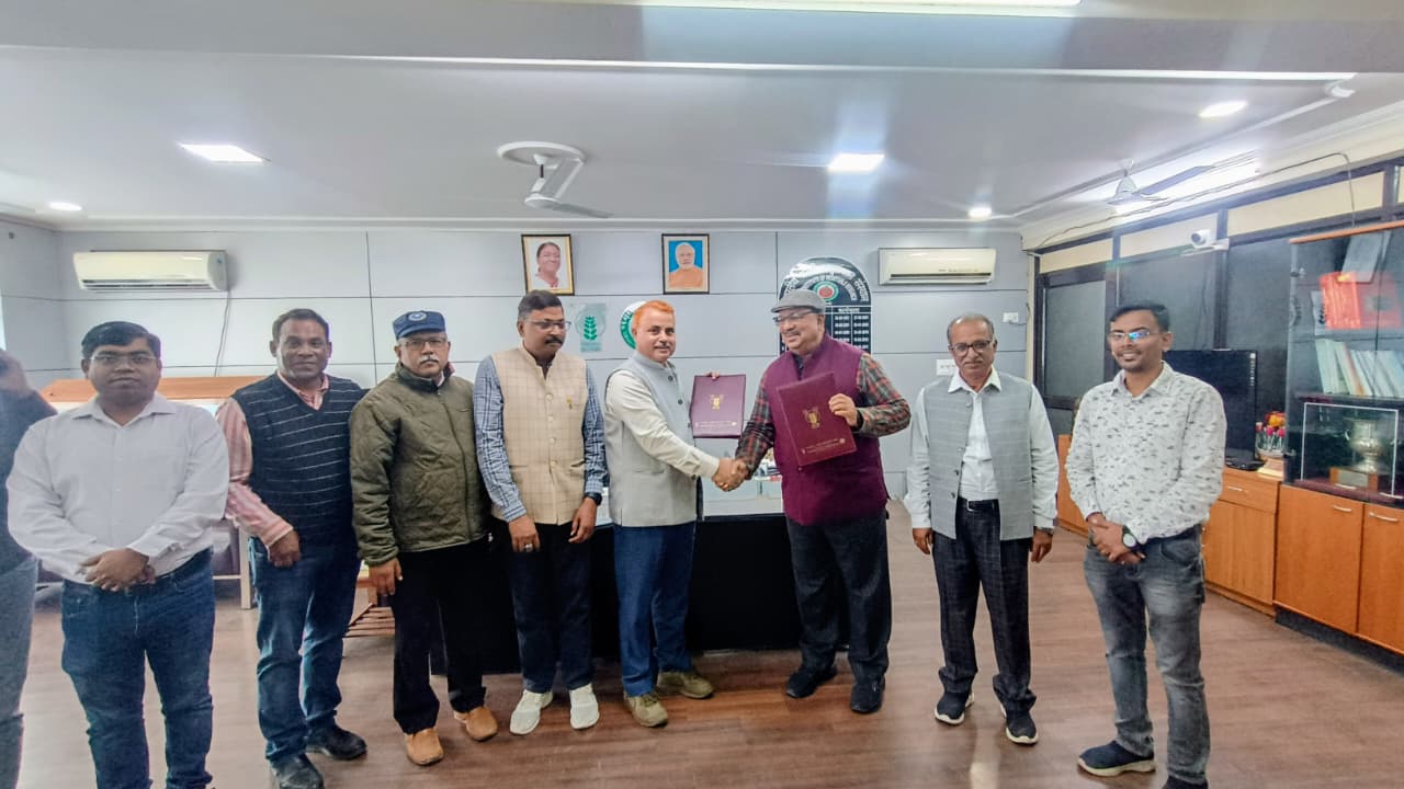 नारायण कृषि विज्ञान संस्थान ने भारतीय सब्जी अनुसंधान संस्थान से किया एमओयू