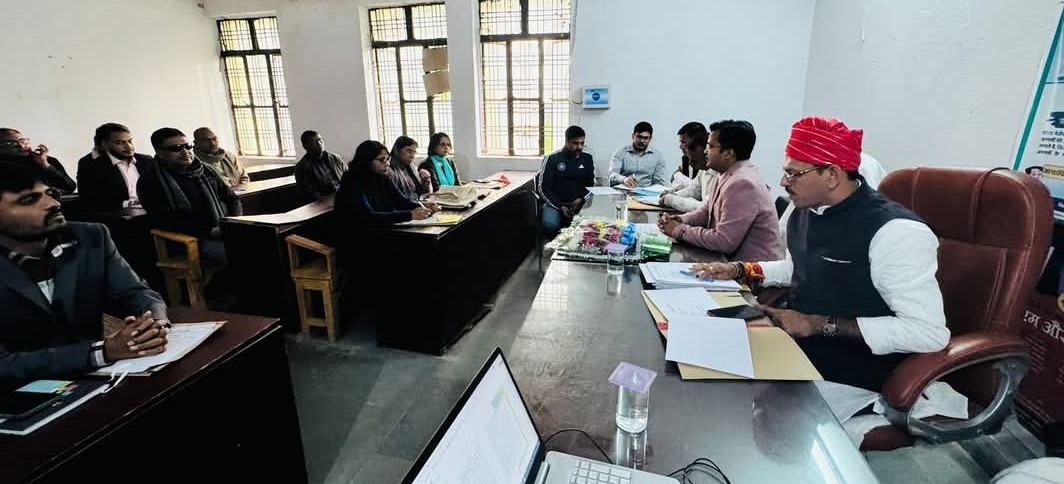 डेहरी विधायक राजीव रंजन उर्फ सोनू सिंह की समीक्षा बैठक