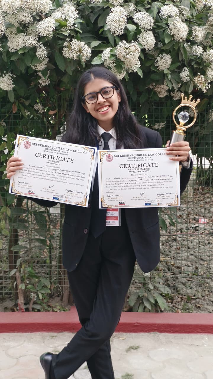 राष्ट्रीय मूट कोर्ट में नारायण स्कूल ऑफ लॉ का परचम, खुशी कुमारी बनीं बेस्ट स्पीकर