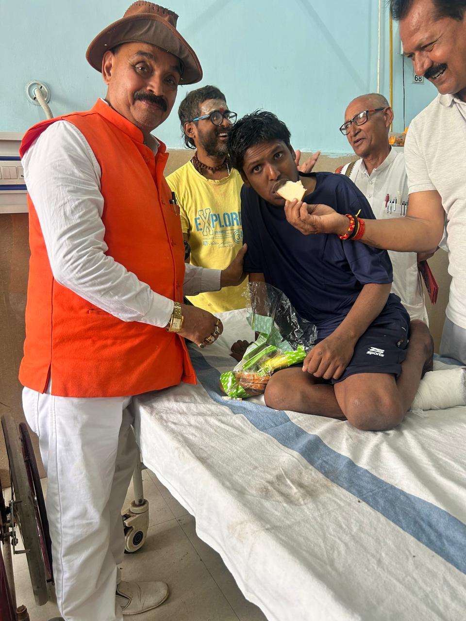 मानव सेवा संस्थान की सक्रियता, घायल युवक का कराया गया इलाज